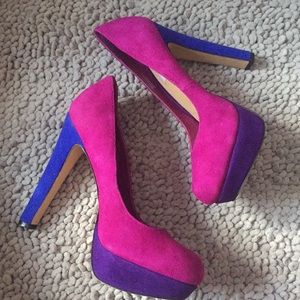 Steve Madden Beasst Multicolor Platform Pumps 10 M